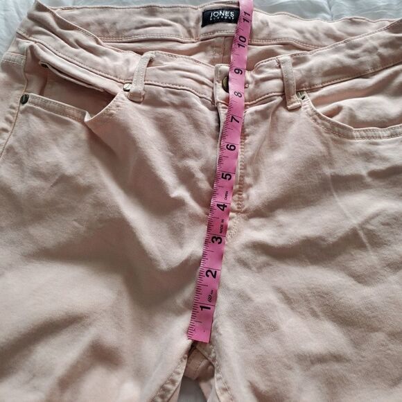 Jones New York Classic Stretch Cropped Denim Jeans Pink - Picture 9 of 12